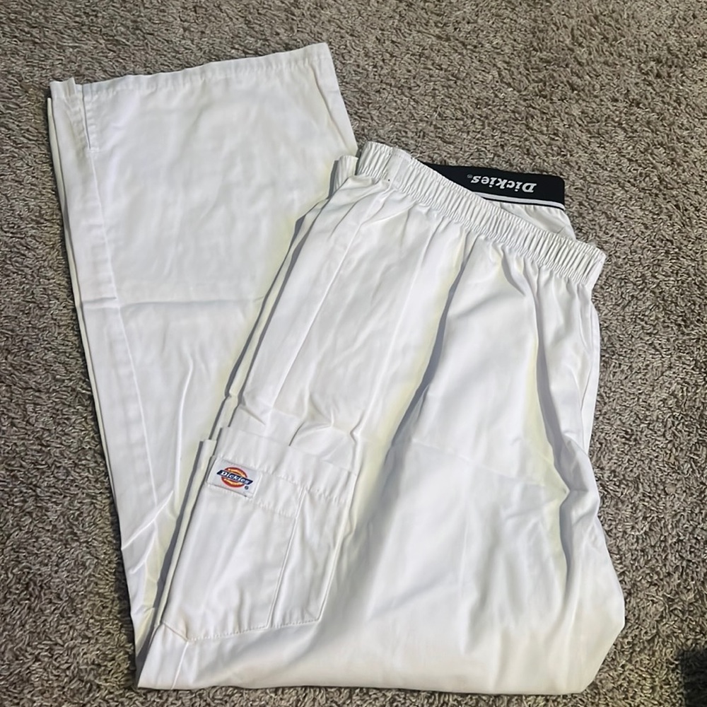 Womens white dickies scrub pants size 2XL